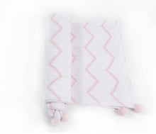 Load image into Gallery viewer, Baby Quilt Blanket - Chevron Stroller Quilt
