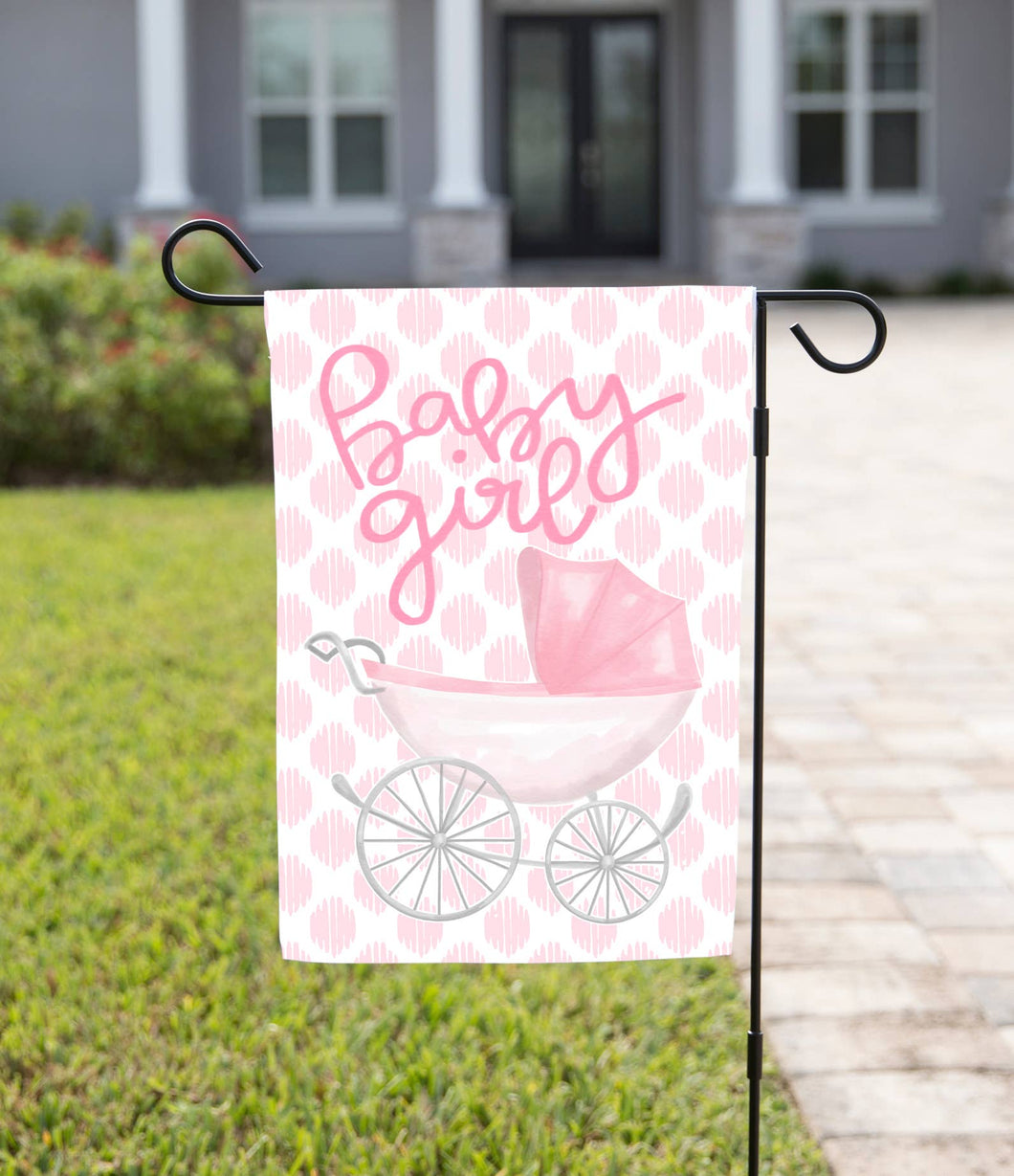 Baby Girl garden flag: 12