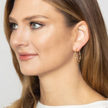 Load image into Gallery viewer, 14K Gold-Dipped Textured Post Earring
