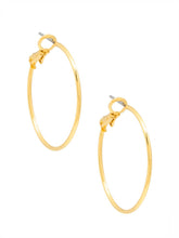 Load image into Gallery viewer, Small Metal Slim Hoop Earring: GLD
