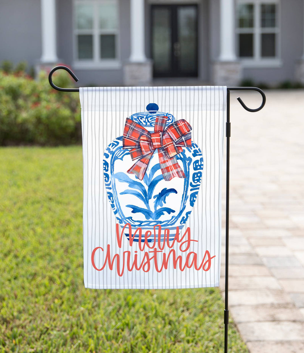 Christmas Garden Flag - Christmas Vase: 12