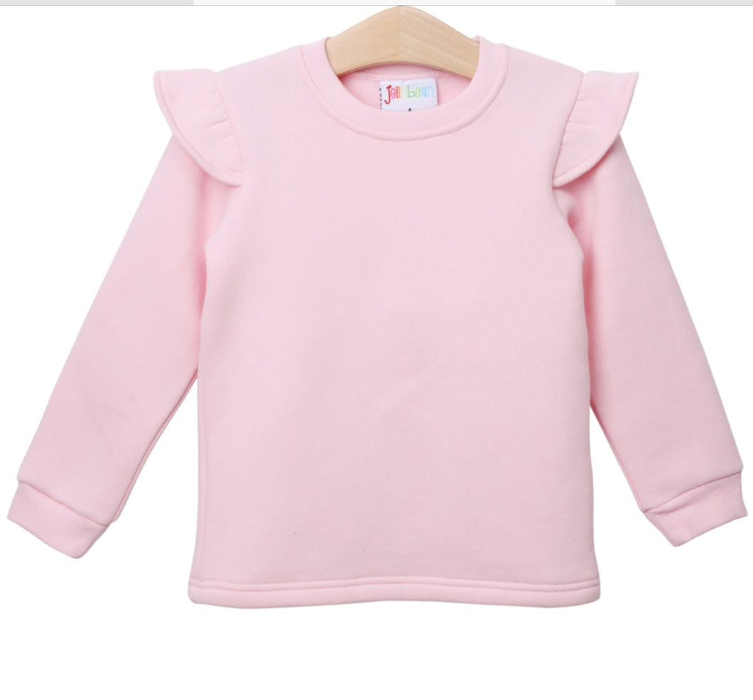 Light pink Ruffle sweatshirt