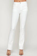 Load image into Gallery viewer, I&amp;M Jean - White - High Rise Slim Flare Jeans
