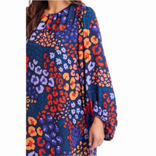 Load image into Gallery viewer, Blue Leopard Maddy Dress
