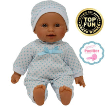 Load image into Gallery viewer, The New York Doll Collection 11&quot; Doll Polka Dots W/ Pacifier: Caucasian
