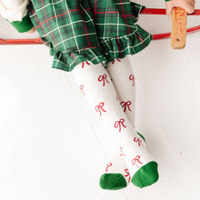 Load image into Gallery viewer, Bow Knit Tights: 5-6 YEARS
