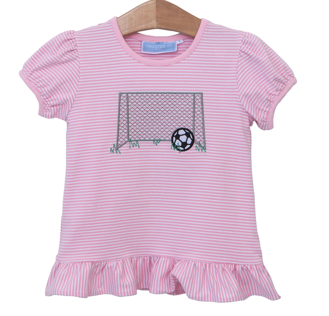 Soccer Ruffle Shirt By Trotter Street Kids