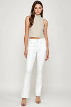 Load image into Gallery viewer, I&amp;M Jean - White - High Rise Slim Flare Jeans
