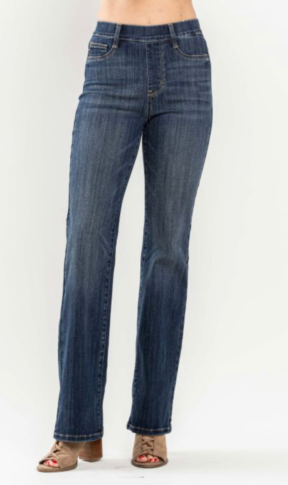 Judy Blue HW Vintage pull on Slim Boot