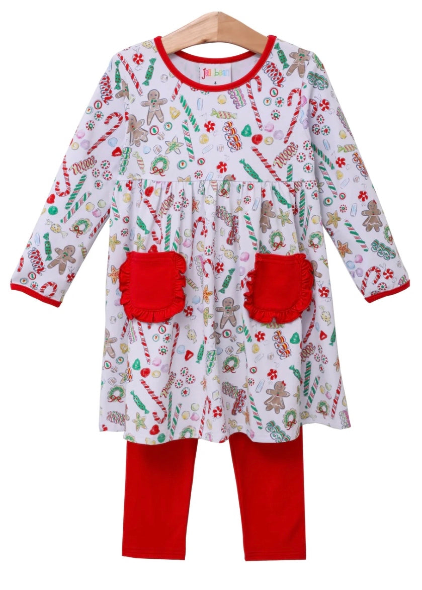 Candy Christmas Pant set