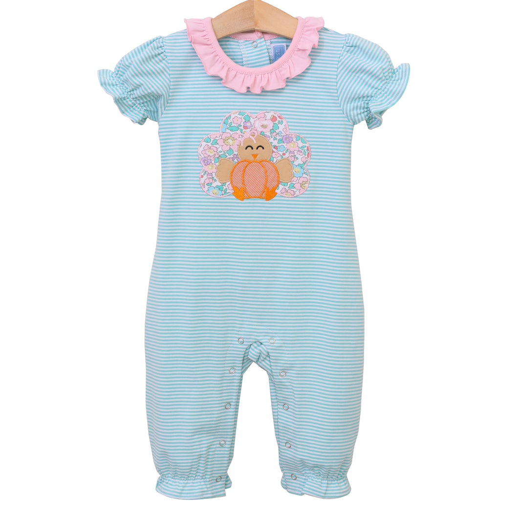 Turkey Ruffle Romper by Trotter Street Kid