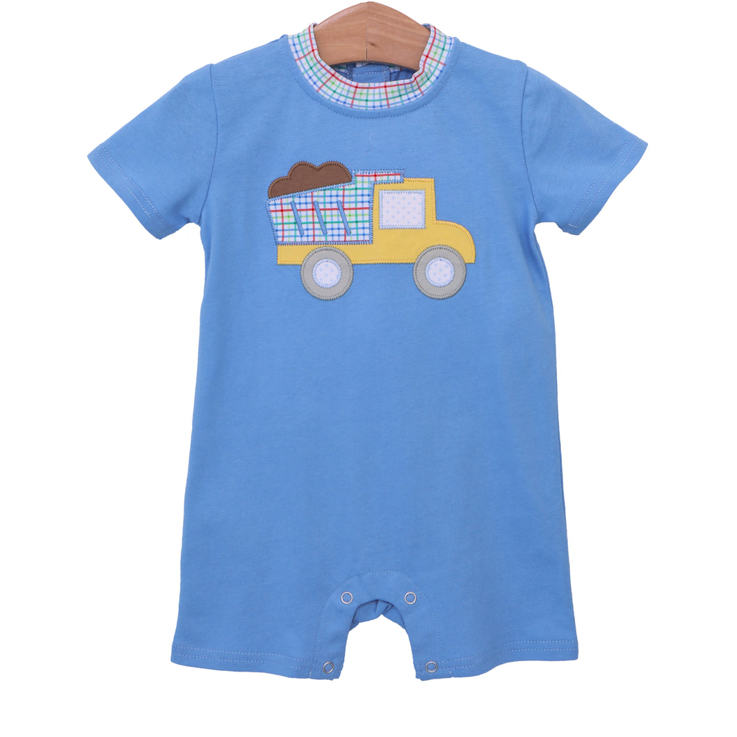 Dump Truck Romper by Trotter Street