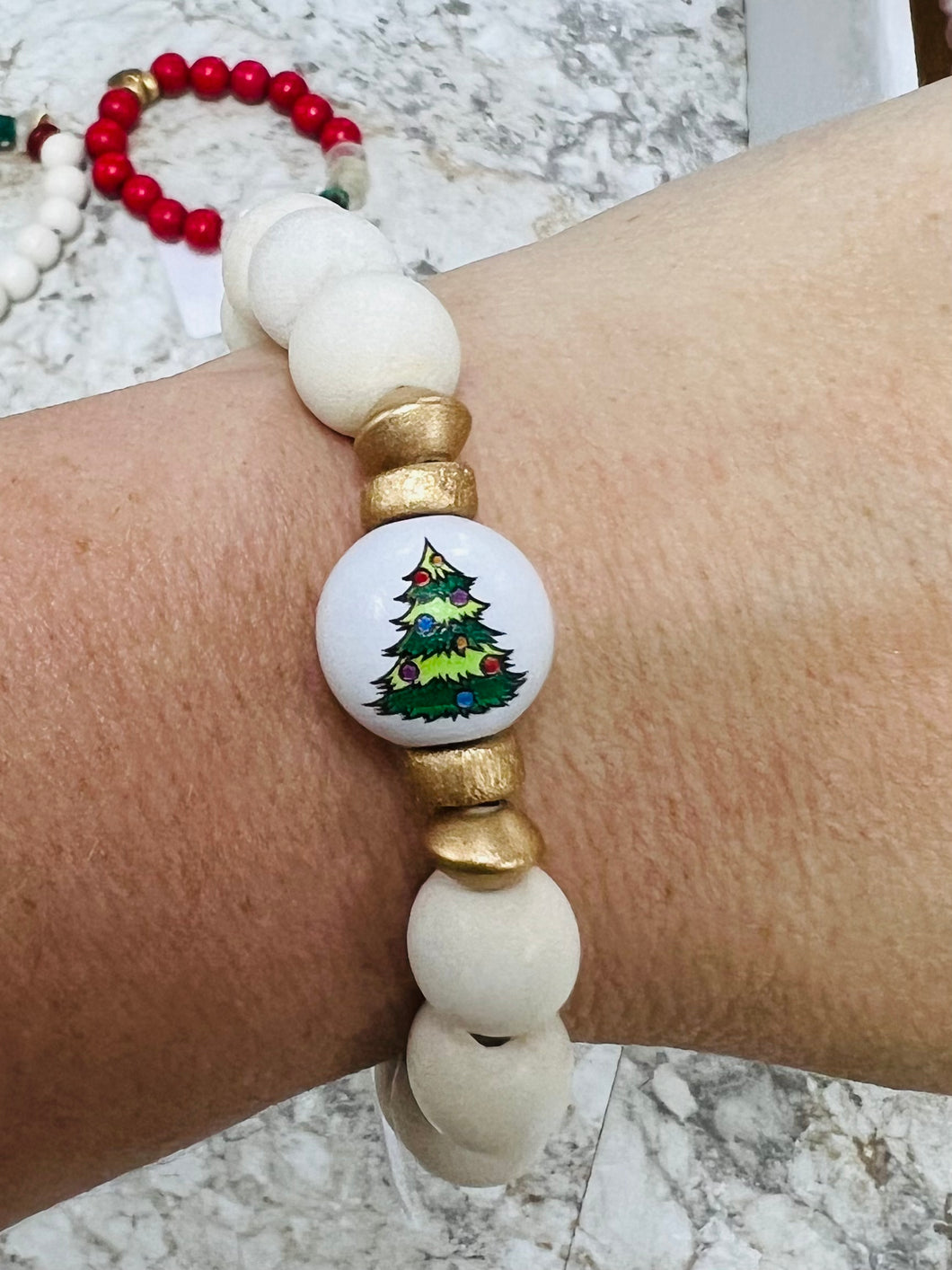 The Cayla Christmas tree bead