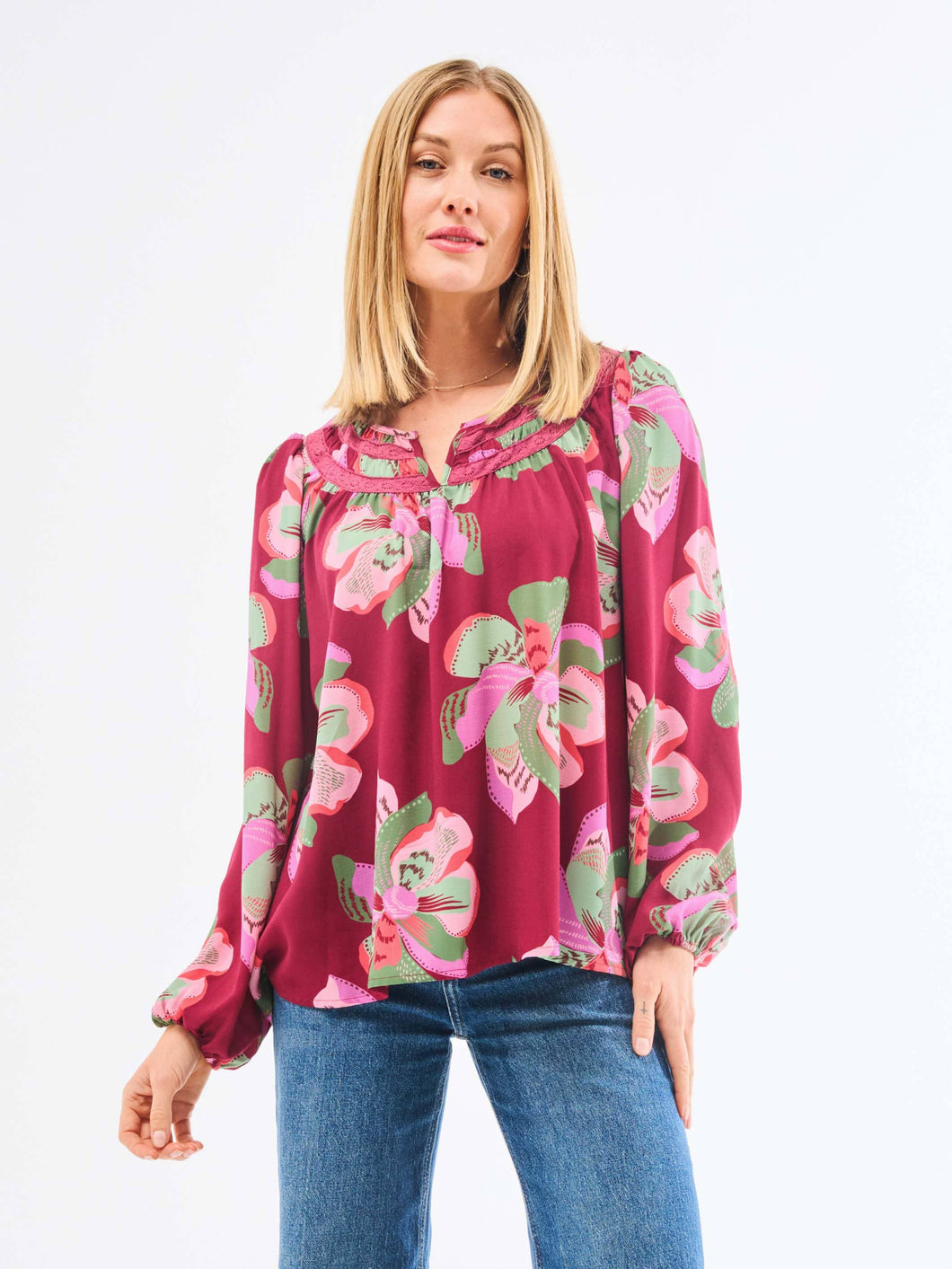 Janelle Top | Center Stage Plum