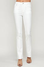 Load image into Gallery viewer, I&amp;M Jean - White - High Rise Slim Flare Jeans
