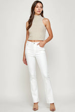 Load image into Gallery viewer, I&amp;M Jean - White - High Rise Slim Flare Jeans
