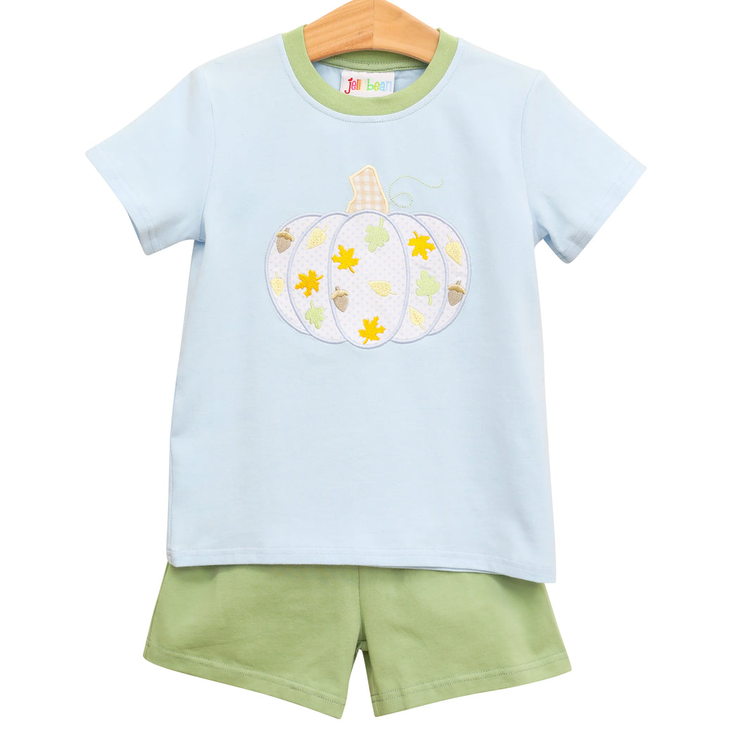 Autumn pumpkin short set by jellybean