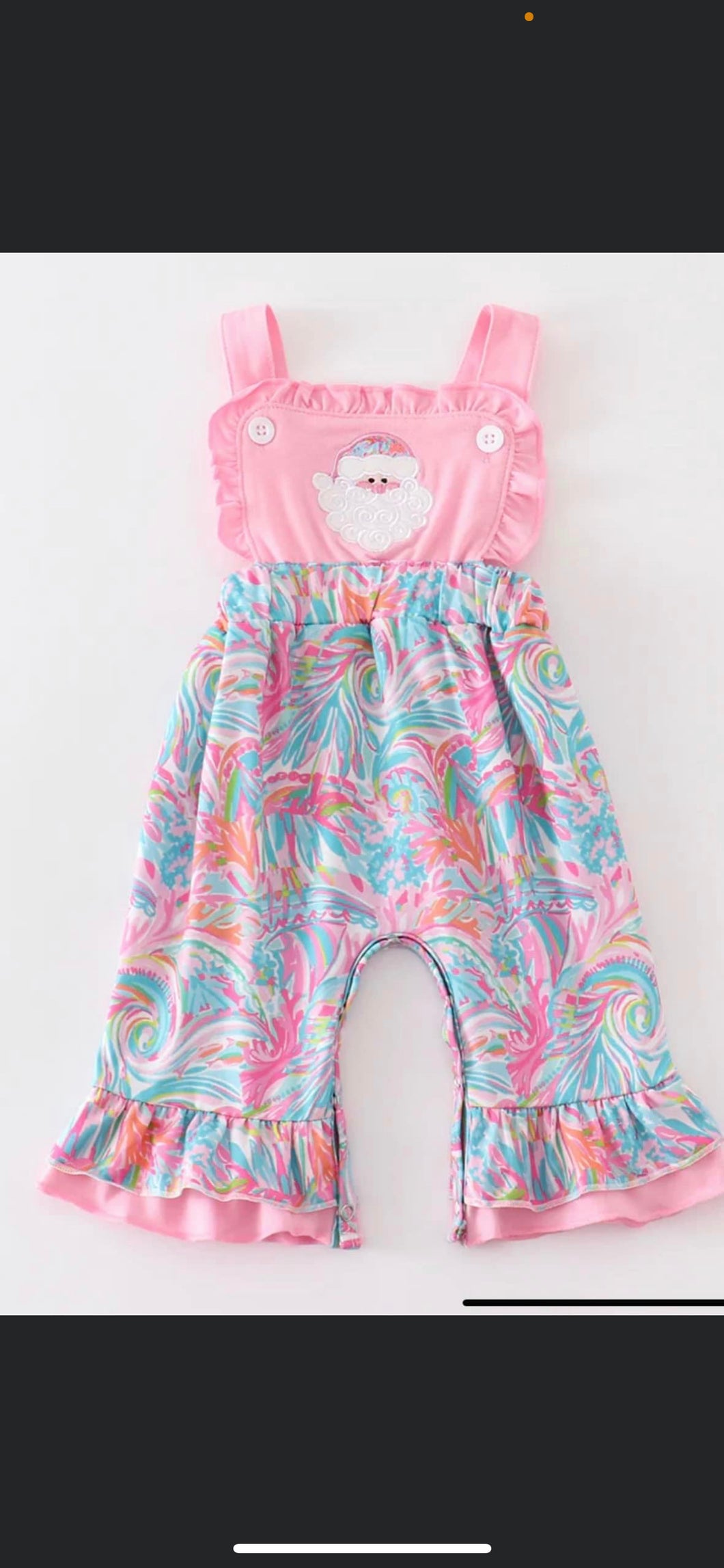 Pink Santa Claus Jumpsuit-pre order no