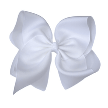 Load image into Gallery viewer, 6 inch Solid Grosgrain Bow/French Barrette: Green / 6 Inch
