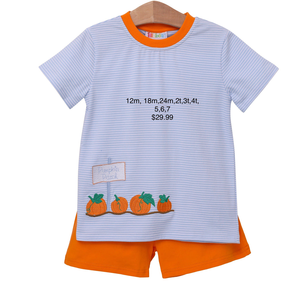 Pumpkin Patch short set by jellybean