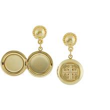 Load image into Gallery viewer, Jerusalem Cross Locket Earring
