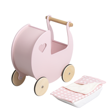 Load image into Gallery viewer, Dolls Stroller (Pram) Bedding Set - Pink
