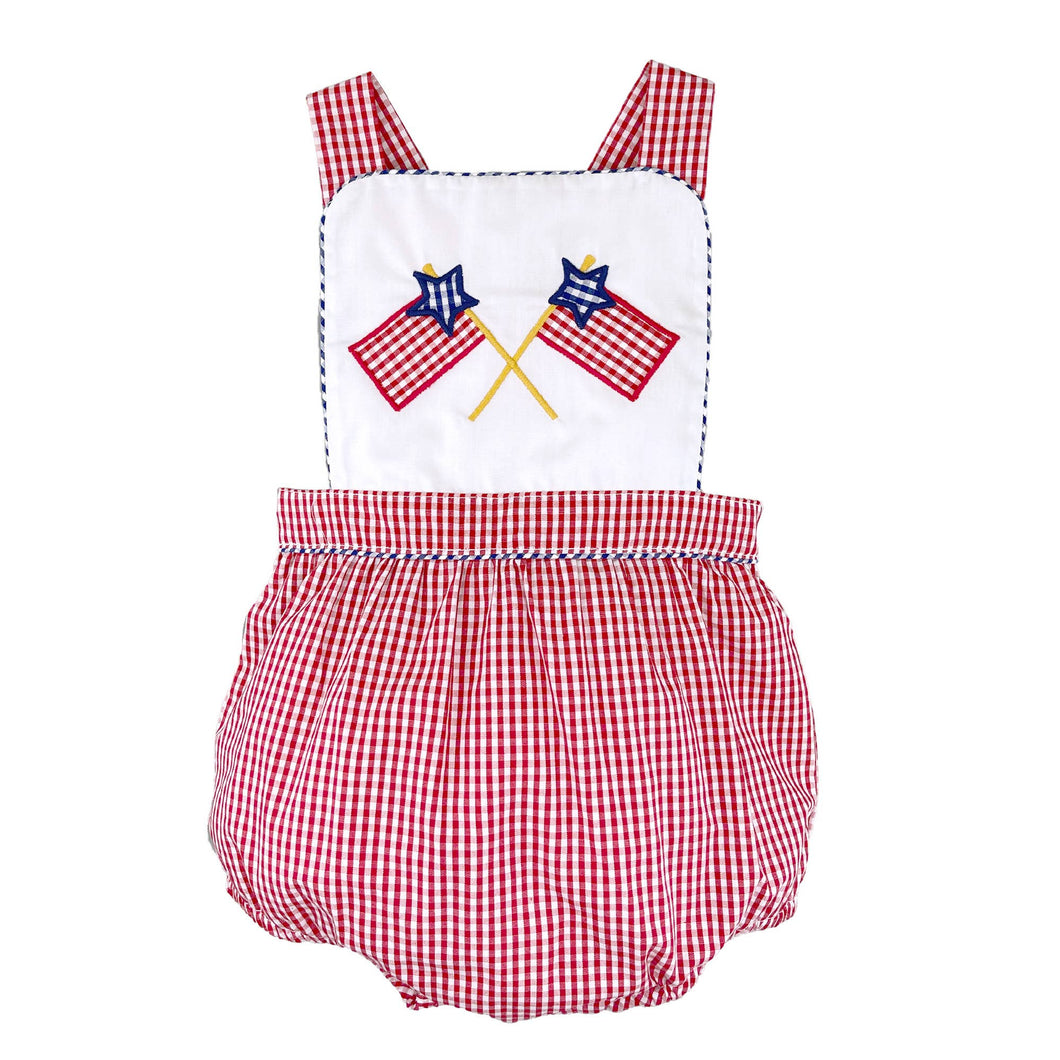 Bubble with Flag Appliques: 3 Month