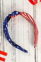 Load image into Gallery viewer, Women American Flag Bow Knot Wide Headband- Pre order
