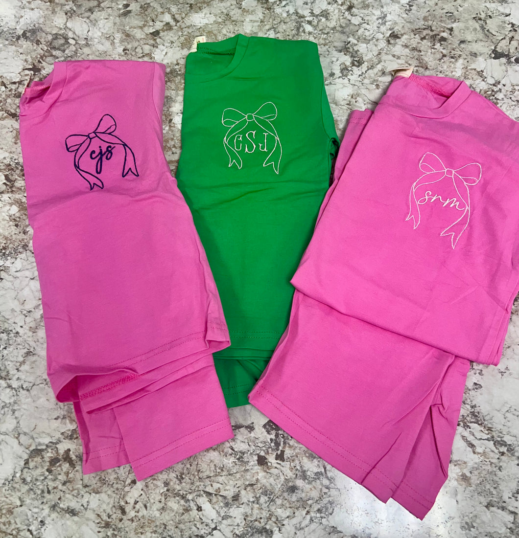 Biker set with bow mono