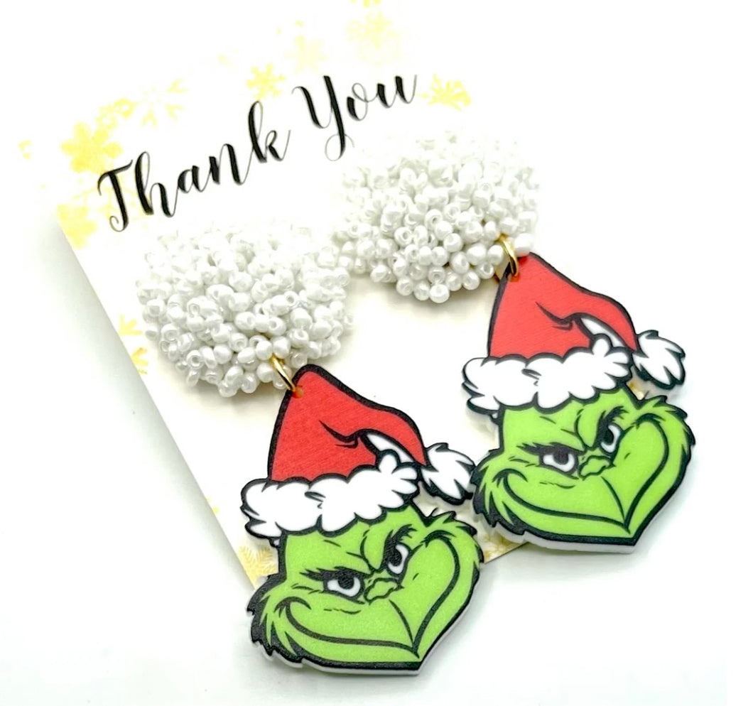 Character Seed bead top earrings