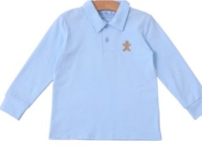Trotter Street Gingerbread Embroidery Polo