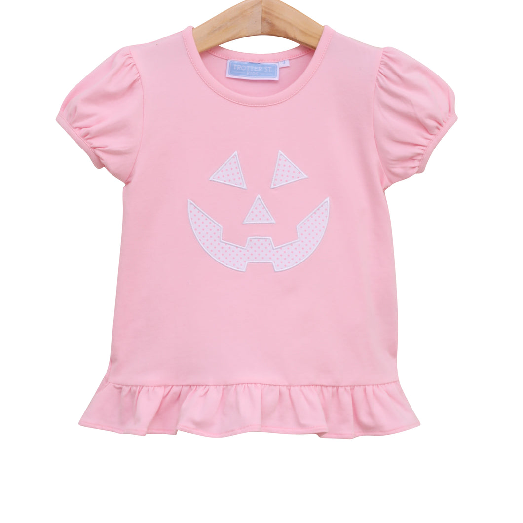Jack o’Lantern Shirt Pink by Trotter Street Kids