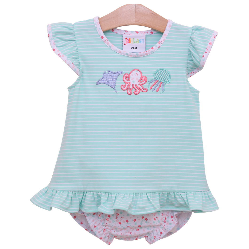 Sea Life flutter Diaper Set