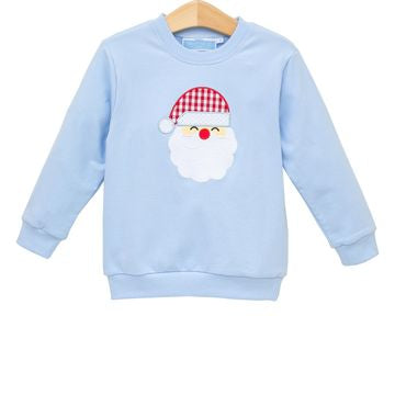 Santa Blue French Terry Pullover