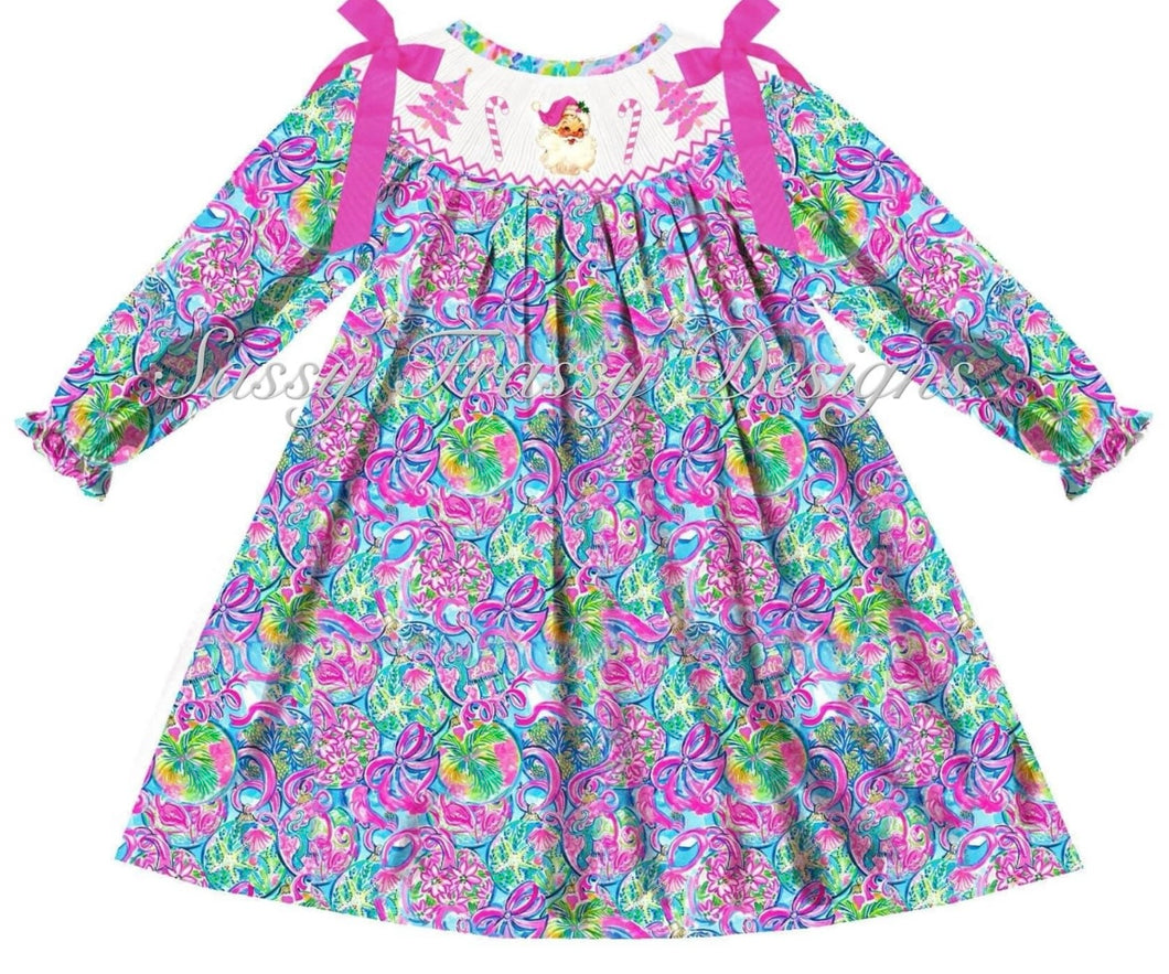 Lilly Christmas Smocked dress