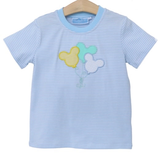 Trotter Street Mouse Balloon Appliqué Shirt