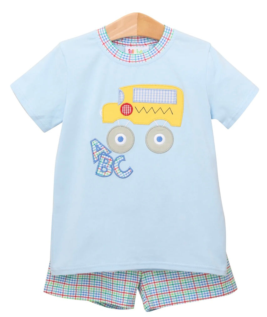 ABC Monster Bus Short Set by Jellybean