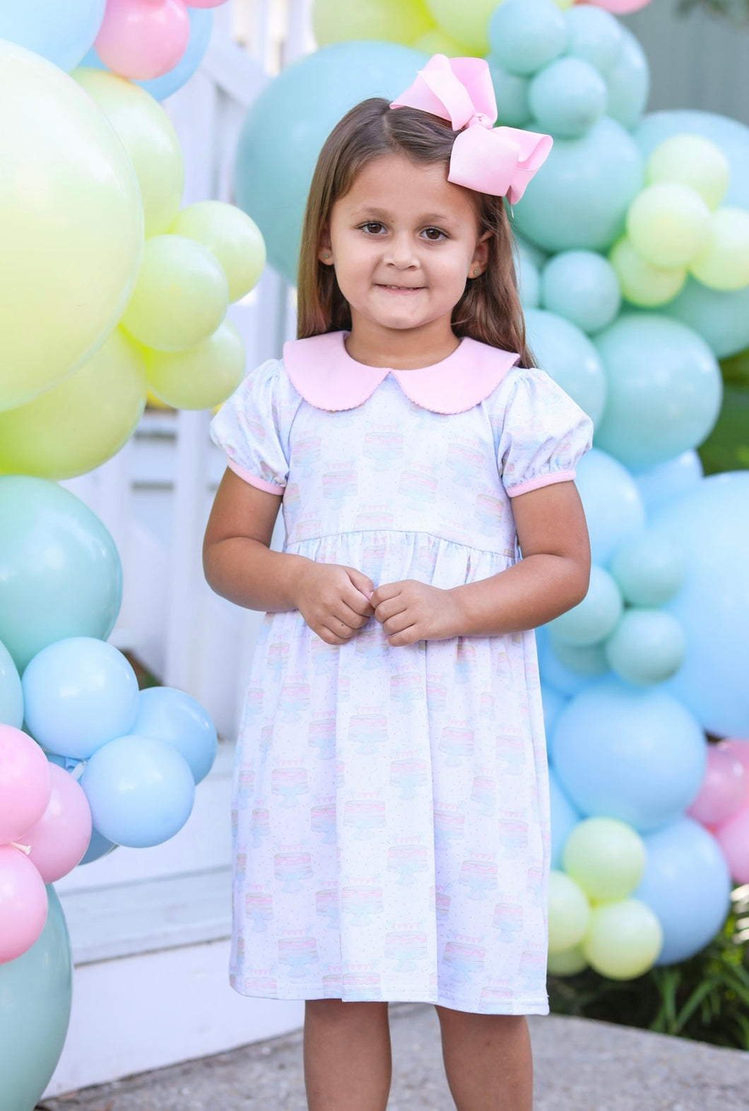 Birthday Celebration dress with Collar by Trotter Street Kids