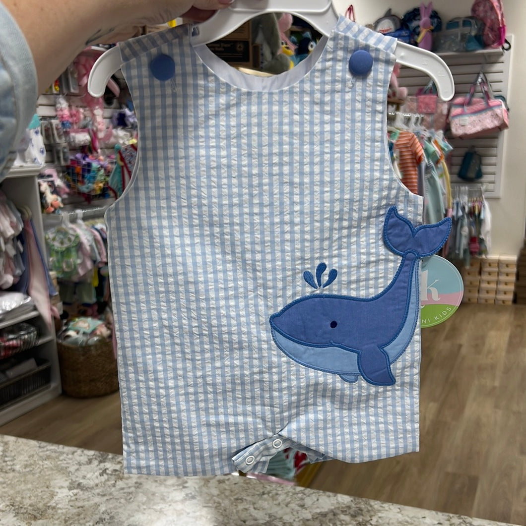 Whale Ashton shortall light blue check