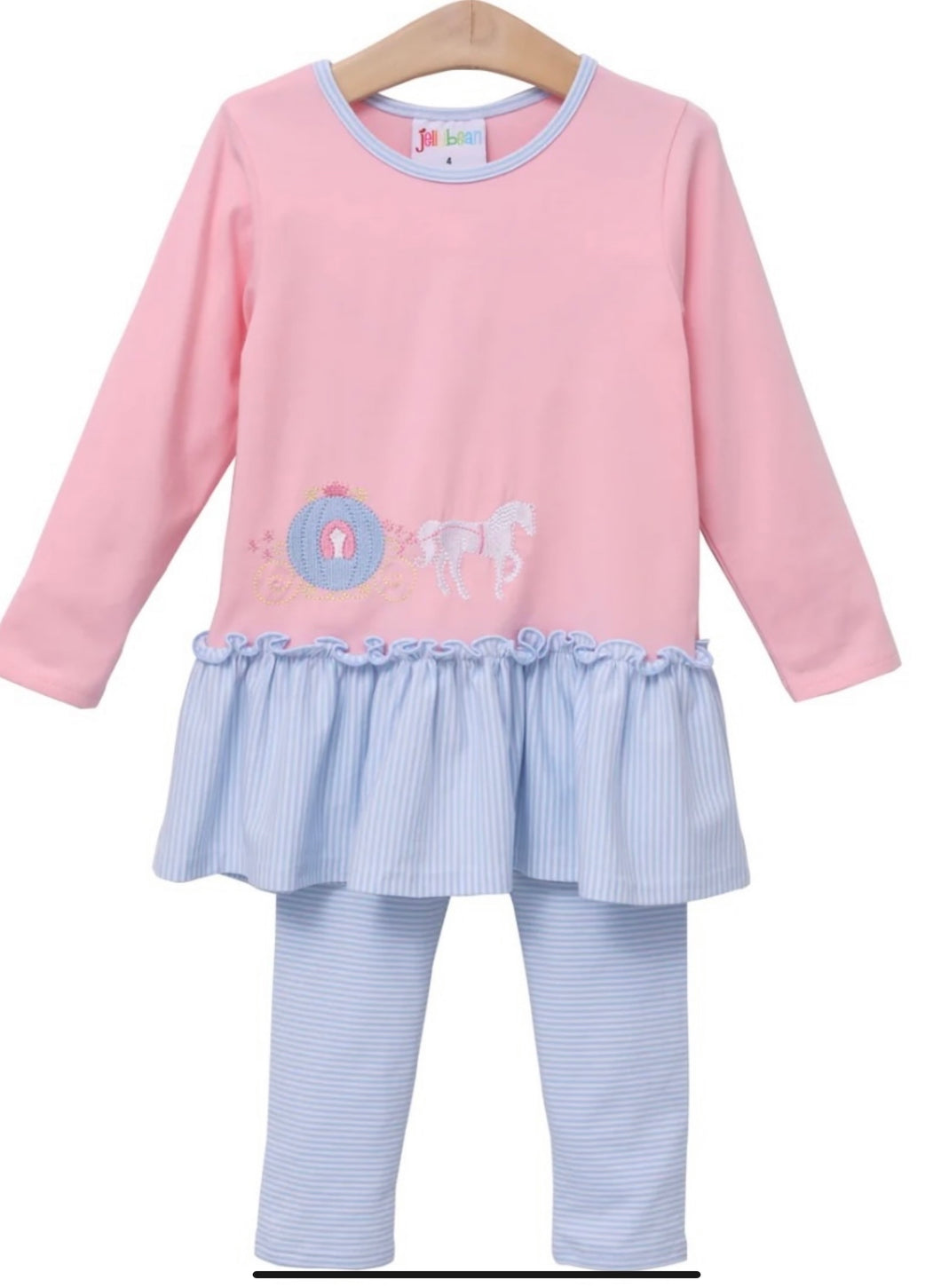 Princess Carriage embroidery Pant Set