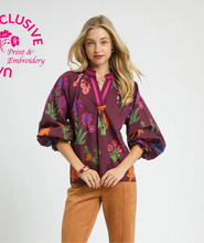 Load image into Gallery viewer, Burgundy Autumn top
