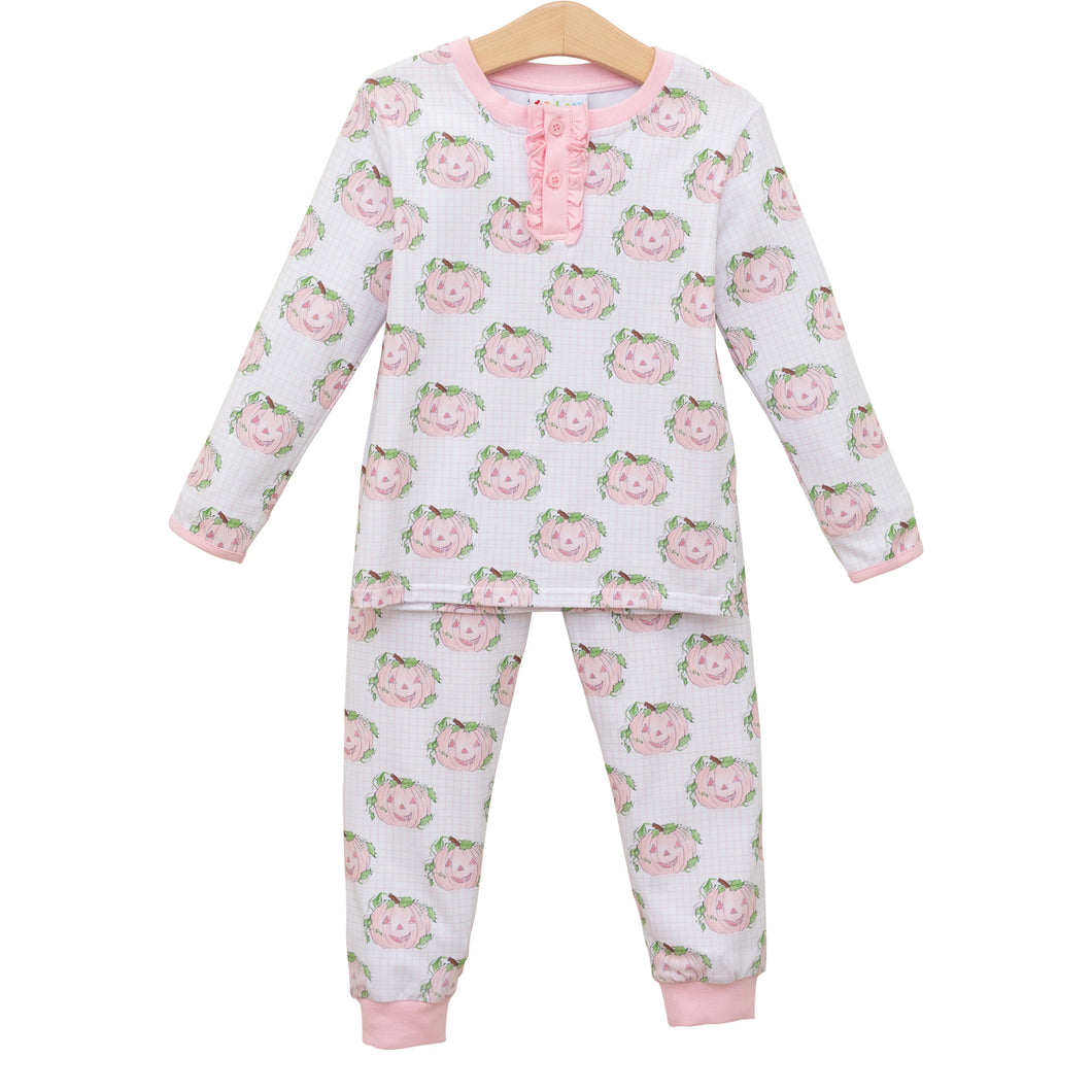 Jack O lantern Pant Set pink by Jellybean
