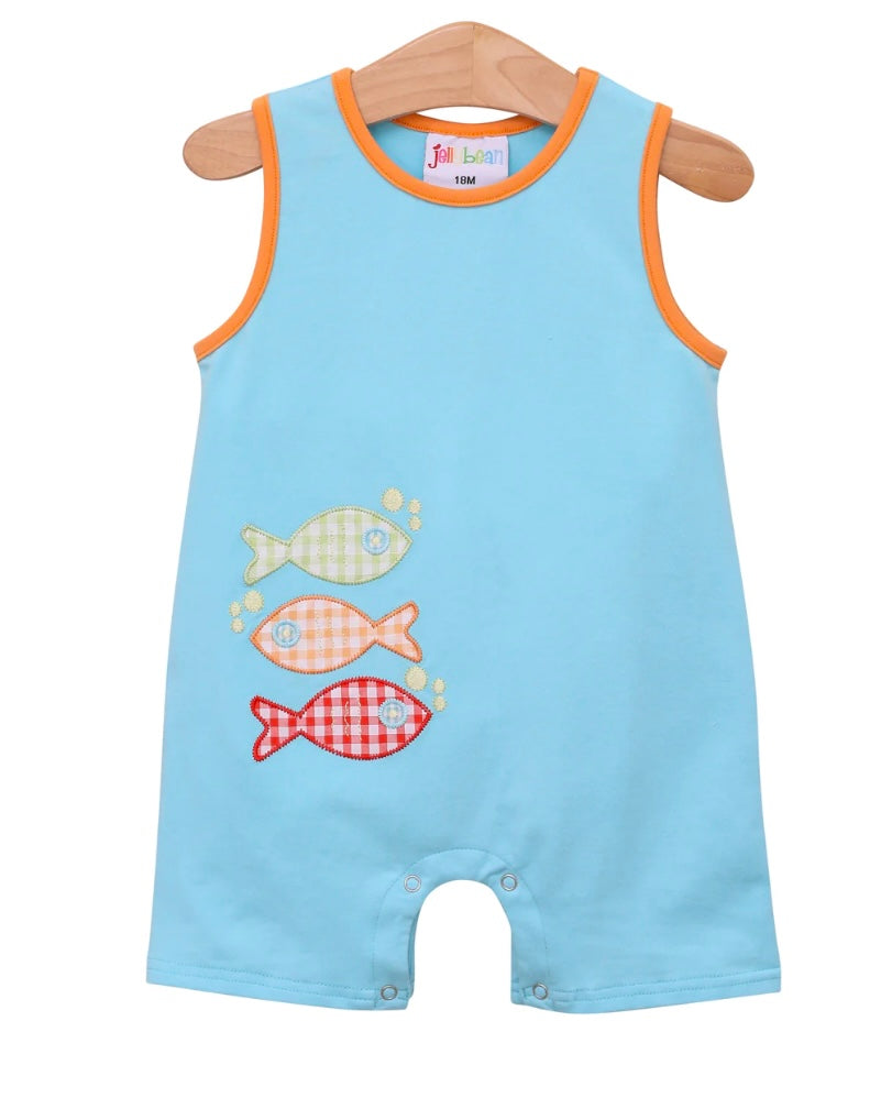 Fish trio romper