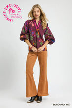 Load image into Gallery viewer, Burgundy Autumn top
