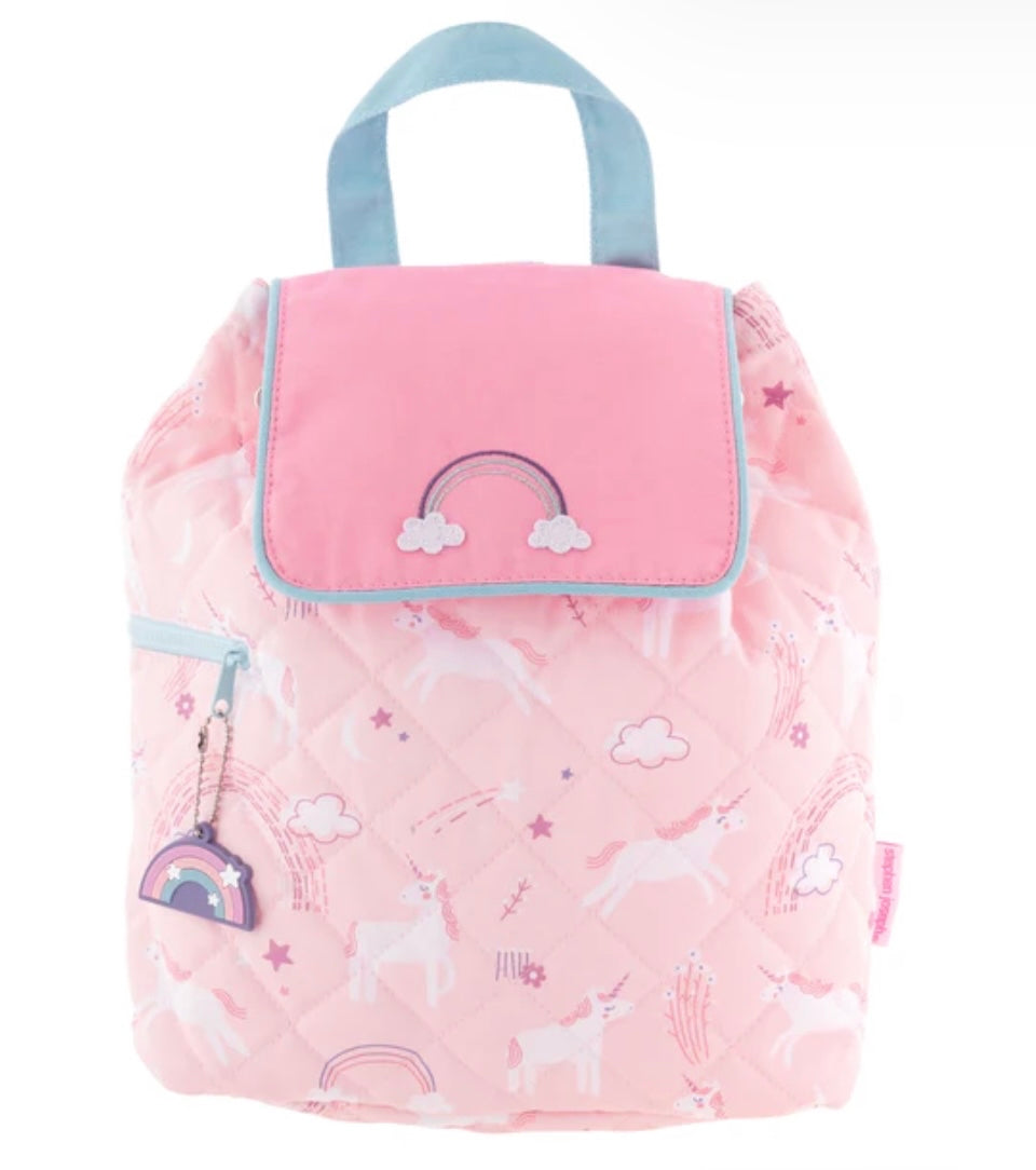 Quilted Unicorn backpack by Stephen Joseph