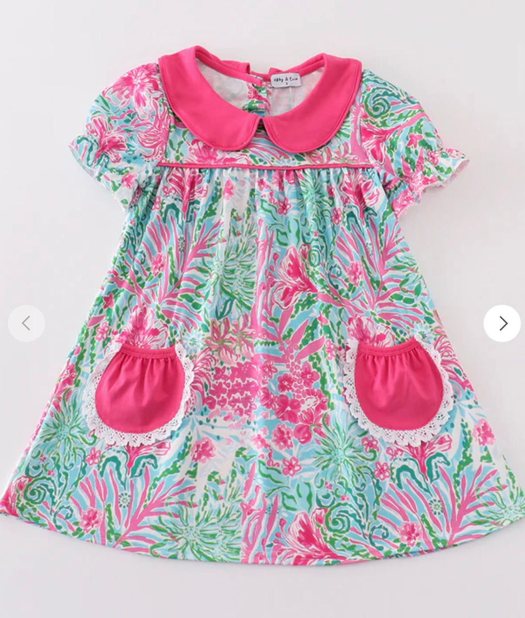 Pink palm paradise collection dress