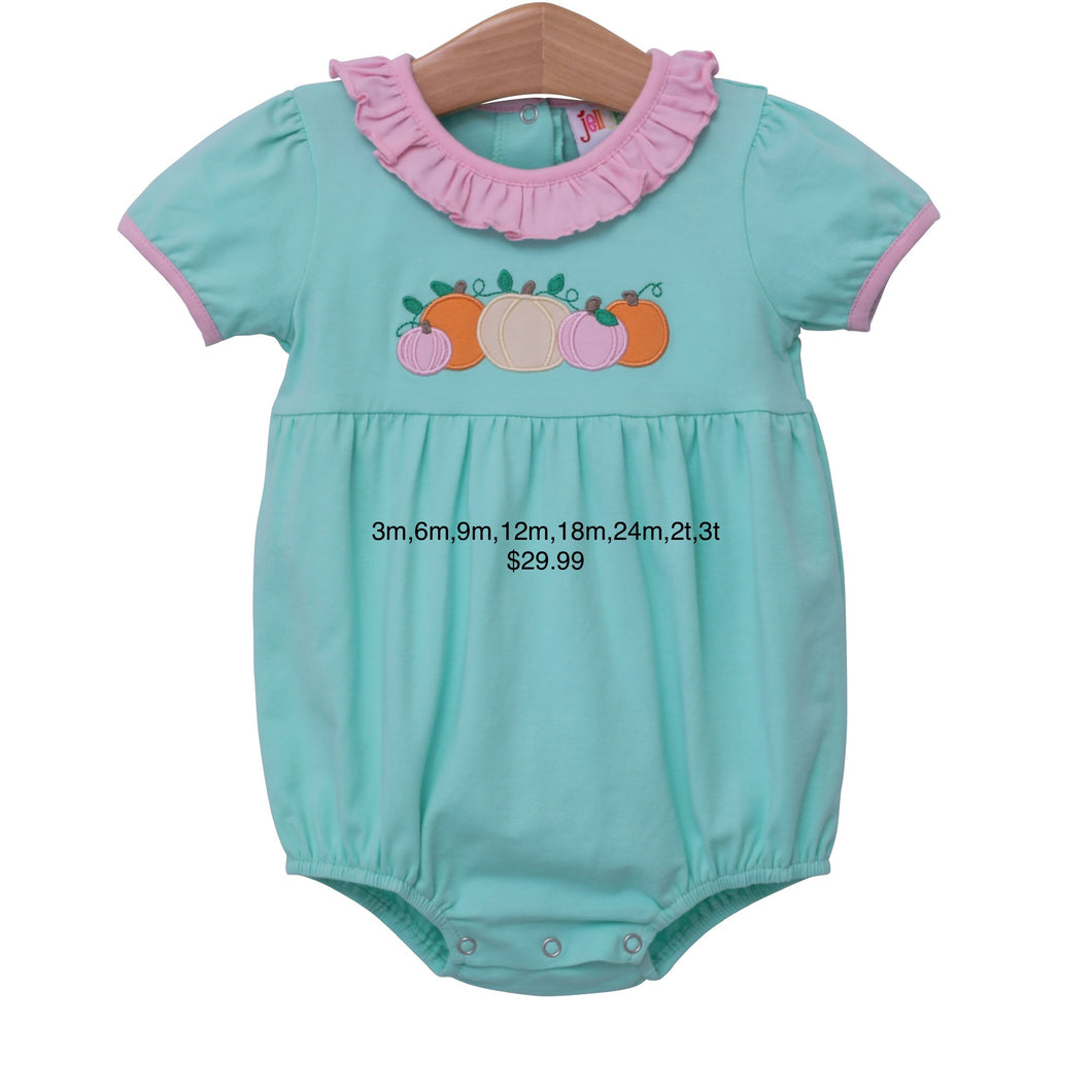 Pastle Pumkin Ruffle Bubble by jellybean