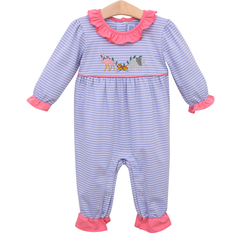 Zoo Friends Ruffle Romper by Trotter Street Kids