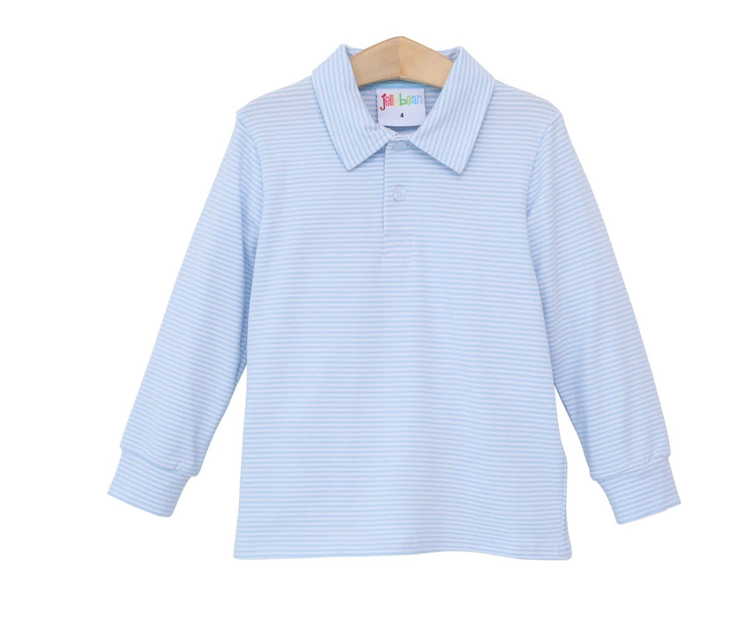 Michale Polo- light blue stripe