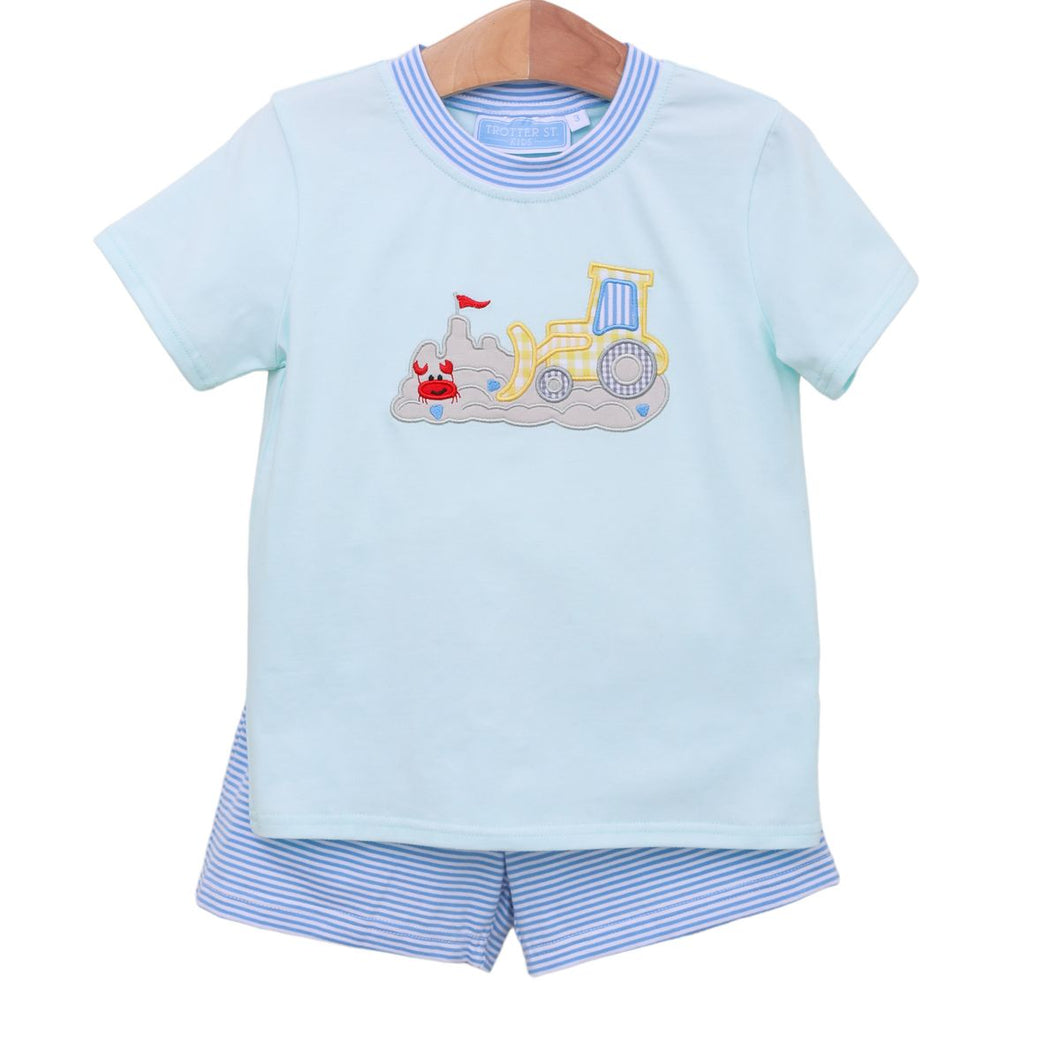 Beach Bulldozer short set